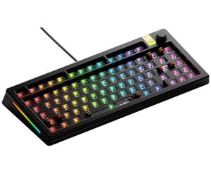 GLORIOUS Gaming GMMK 3 Pro HE Barebones : Clavier réactif, Effet Hall, Polling 8K, Corps alu et Joints modulaires, Prise en Charge des switches MX mécaniques et magnétiques, TKL 75%, ANSI - Noir