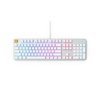 Glorious Gaming GMMK clavier USB QWERTY US International Argent, Blanc