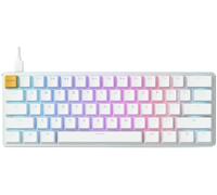 GLORIOUS Gaming GMMK Compact (60%) - Clavier de Jeu mécanique, switches Gateron Brown (tactiles), Capuchons doubleshot, RGB, Hot-swappable et Personnalisable - Disposition américaine QWERTY - Blanc