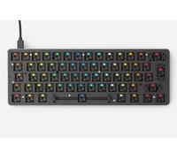 Glorious Gaming Clavier GMMK Compact 60% Barebones – RGB par touche, Hot‑swappable, ISO – Noir