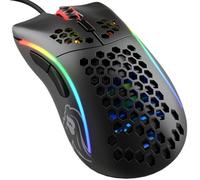 Glorious Gaming Model D- (Petite) Souris de jeu filaire - 61 g, nid d’abeille, RGB, capteur Pixart 3360, switches Omron, pieds en PTFE, 6 boutons - Noir mat