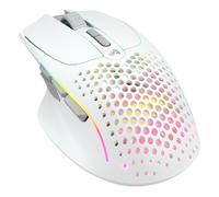 Glorious Gaming Model I 2 Wireless Souris de Jeu sans Fil - Hybride 2,4 GHz et Bluetooth, 75 g Super légère, 9 Boutons (2 échangeables), RGB, Pieds PTFE, MMO/MOBA/FPS, appuie-Pouce latéral - Blanc