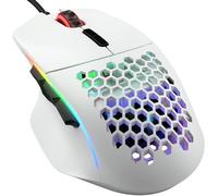 Glorious Gaming Model I Souris de Jeu Filaire - 69 g Super légère, 2 Boutons échangeables, RGB, Pieds PTFE, 9 Boutons programmables, appuie-Pouce latéral - Blanc