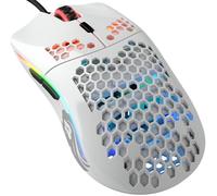 Glorious Gaming Model O- (Petite) Souris de jeu filaire - Design nid d’abeille 58 g, RGB, capteur Pixart 3360, switches Omron, ambidextre - Blanc brillant