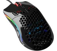 Glorious Gaming Model O Souris de jeu filaire - 67 g, design super léger en nid d’abeille, RGB, Capteur Pixart 3360, Switches Omron, Ambidextre - Noir brillant