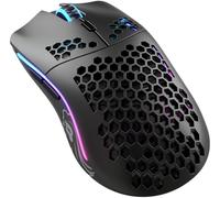 Glorious Gaming Model O Wireless Souris de jeu sans fil - Superlégère, design nid d’abeille 69 g, RGB, ambidextre, sans fil 2,4 GHz sans latence, jusqu’à 71 h de batterie - Noir mat