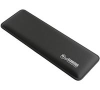 Glorious Gaming Repose-poignets rembourré (Compact, épaisseur 17 mm) - Bords cousus anti-effilochement, surface en tissu lisse, base anti-dérapante, fermeté moyenne, 300 x 100 x 17 mm - Noir