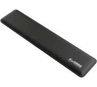 Glorious Gaming Repose-poignets rembourré (Full Size, épaisseur 17 mm) - Bords cousus anti-effilochement, surface en tissu lisse, base anti-dérapante, fermeté moyenne, 440 x 100 x 17 mm - Noir