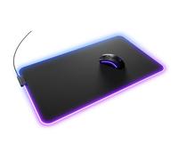 Glorious Gaming Tapis de Souris GMP 2 GLED XL Extended - 2 Zones RGB, Bord InfiniGlow sans Coutures, Surface Tissu Premium, Base Caoutchouc antidérapante - 615 mm×355 mm×3 mm - Tapis de Bureau