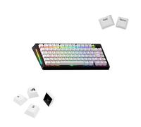 Glorious Gaming - Touches GPBT Basics en PBT, 8 Coloris, Classic White, ineffaçables, pour claviers mécaniques Custom formats 100, 75, 65 et 60%, ANSI ou ISO, Disposition Anglaise QWERTY