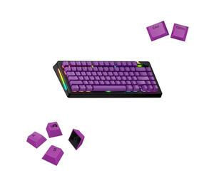 Glorious Gaming - Touches GPBT Basics en PBT, 8 Coloris, Epic Purple, ineffaçables, pour claviers mécaniques Custom formats 100, 75, 65 et 60%, ANSI ou ISO, Disposition américaine QWERTY