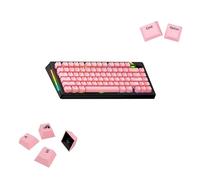 Glorious Gaming - Touches GPBT Basics en PBT, 8 Coloris, Potion Pink, ineffaçables, pour claviers mécaniques Custom formats 100, 75, 65 et 60%, ANSI ou ISO, Disposition américaine QWERTY