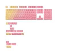 Glorious Gaming - Touches GPBT Gradient - Capuchons pour Claviers Mécaniques (Grapefruit), ineffaçables, pour claviers mécaniques Custom aux formats 100, 75, 65 et 60%, Disposition américaine QWERTY