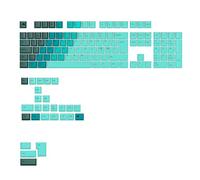 Glorious Gaming - Touches GPBT Gradient - Capuchons pour Claviers Mécaniques (Rainforest), ineffaçables, pour claviers mécaniques Custom aux formats 100, 75, 65 et 60%, Disposition Nordique QWERTY