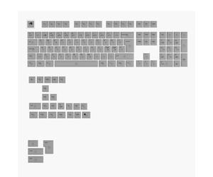 Glorious Gaming - Touches Polychroma RGB, Design translucide, pour claviers mécaniques Custom formats 100, 75, 65 et 60%, ANSI, ISO, Compatible Windows/macOS, Disposition Nordique QWERTY