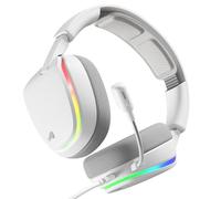 Glorious Gaming – Casque gaming GHS Eternal RGB, micro USB-C détachable, blanc