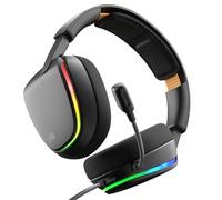 GLORIOUS GHS Eternal RGB - Casque gaming stéréo RGB pour PC, PS5, PS4, Switch. Transducteurs inclinés sur mesures, micro détachable USB-C haute-clarté ajustable. Résistant, confort longue durée. Noir