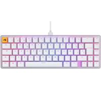 GLORIOUS GMMK 2 Compact 65% Clavier Gaming QWERTY Espagne (Blanc) | Switches Linéaires Fox, Échangeable À Chaud, Capuchons Doubleshot, Rétroéclairage RGB, Plaque Supérieure Aluminium Solide