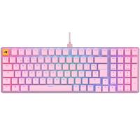 GLORIOUS Gaming GMMK 2 Full Size (96%) - Clavier de Jeu mécanique, Cadre Aluminium, Personnalisable, Capuchons de Touches doubleshot, switches Fox, RGB, Disposition QWERTY Espagnol - Rose
