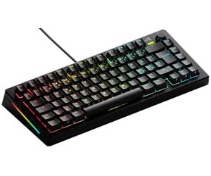 GLORIOUS GMMK 3 Clavier Gaming 75% QWERTY Nordique (Noir) | Système Joints Modulaires, MX 5 Broches Hot Swap, Plaque Commutation Aluminium, Capuchons Doubleshot GPBT, RGB Personnalisé