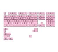 Glorious Gaming 123 capuchons de touches ABS Doubleshot V2 (dispo. US) - Design double moulage, ineffaçable, compatible RGB, légendes transparentes, pour toutes les tiges MX, dispo. US - Rose