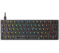 Glorious Gaming Clavier GMMK Compact 60% Barebones – RGB par touche, Hot‑swappable, ISO – Noir