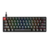Glorious Gaming GMMK Compact (60%) - Clavier de Jeu mécanique, switches Gateron Brown (tactiles), Capuchons doubleshot, RGB, Hot-swappable et Personnalisable, Disposition QWERTY américaine - Noir