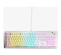 Glorious GMMK3 - Clavier - préassemblé - 100% - full size - rétro-éclairé - USB - QWERTY - US - commutateur : Interrupteurs Glorious Fox Linéaires - blanc Blanc