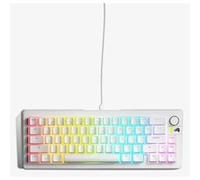 Glorious GMMK3 - Clavier - préassemblé - 65% - rétro-éclairé - USB - QWERTY - US - commutateur : Interrupteurs Glorious Fox Linéaires - blanc Blanc