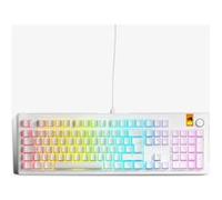 Glorious GMMK3 HE - Clavier - préassemblé - 100% - full size - rétro-éclairé - USB - AZERTY - Français - commutateur : Glorious Fox HE switches - blanc Blanc