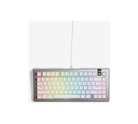 Glorious GMMK3 PRO - Clavier - préassemblé - 75% - rétro-éclairé - USB - QWERTY - US - commutateur : Interrupteurs Glorious Fox Linéaires - argent