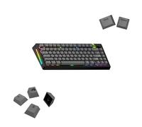 Glorious Gaming - Touches GPBT Basics en PBT, 8 Coloris, Armor Grey, ineffaçables, pour claviers mécaniques Custom formats 100, 75, 65 et 60%, ANSI ou ISO, Disposition américaine QWERTY