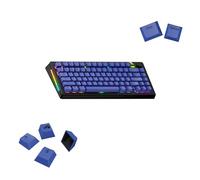 Glorious Gaming - Touches GPBT Basics en PBT, 8 Coloris, Mana Blue, ineffaçables, pour claviers mécaniques Custom formats 100, 75, 65 et 60%, ANSI ou ISO, Disposition américaine QWERTY