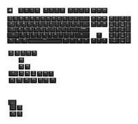 Glorious Gaming - Touches GPBT Basics en PBT, 8 Coloris, Classic Black, ineffaçables, pour claviers mécaniques Custom formats 100, 75, 65 et 60%, ANSI ou ISO, Disposition américaine QWERTY