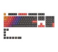 Glorious Gaming 114 capuchons de touches GPBT - Profil Cherry, PBT super durable, look spectaculaire, son supérieur, résiste à l’effacement, Dispositions : US - Celestial Fire