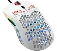 GLORIOUS Model O- Souris Gaming Filaire (Matte White) | Format Petite 58g, Design Nid Abeille Ambidextre, Patins PTFE, Capteur Pixart 3360, Câble Ascended, Switches Omron 20M RGB