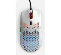 Glorious Gaming Model O Souris de jeu filaire - 67 g, design super léger en nid d’abeille, RGB, Capteur Pixart 3360, Switches Omron, Ambidextre - Blanc brillant