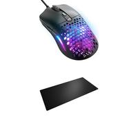 GLORIOUS Pack de Model O Eternal - Wired - Black + Mouse Pad 2 3XL - Stitched - Black
