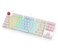 Glorious PC Gaming Race Compatible Aura Keycaps - 105 Keycaps, ANSI, US-Layout, weiß