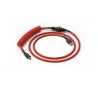 Glorious Pc Gaming Race Compatible Coiled Cable Crimson Red, Usb-c Au
