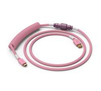 Glorious Pc Gaming Race Compatible Coiled Cable Prism Pink, Usb-c Auf