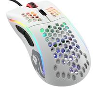 Glorious Gaming Model D Souris de Jeu Filaire - 68 g en nid d’Abeille, RGB, capteur Pixart 3360, switches Omron, Pieds en PTFE, 6 Boutons - Blanc Mat