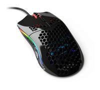 Glorious Gaming Model O Souris de jeu filaire - 67 g, design super léger en nid d’abeille, RGB, Capteur Pixart 3360, Switches Omron, Ambidextre - Noir brillant