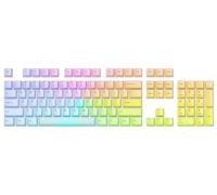 GLORIOUS Polychroma Capuchons Touches RGB ANSI | Design Translucide Polycarbonate Super Durable, Profil Cherry MX, Impression UV Ineffaçable, Illumination Éclatante Parfaite