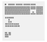 Glorious Polychroma V2 Keycaps, ANSI Layout (DE), Polycarbonat, UV-Druck G