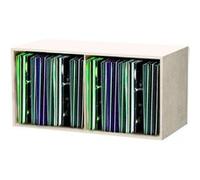 "Glorious Record Box white 230 - peut contenir jusqu'à 230 disques 12", 115 disques vinyles par compartiment, empilable avec d'autres Glorious Record Boxes, blanc