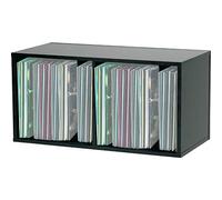Glorious Record Box black 230 - peut contenir jusqu'à 230 disques de 12 pouces, avec paroi de séparation, empilable avec d'autres Glorious Record Box, noir