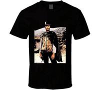 Glorious Return The Man with No Name Cowboy Western Movies Clint Eastwood T Shirt Black XL