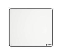 Glorious Gaming – Tapis de souris tissu XL – Bords cousus, surface lisse, antidérapant, Blanc