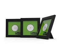Glorious Music - Set de cadres vinyles 7'' - Rangement pour vinyle - Noir